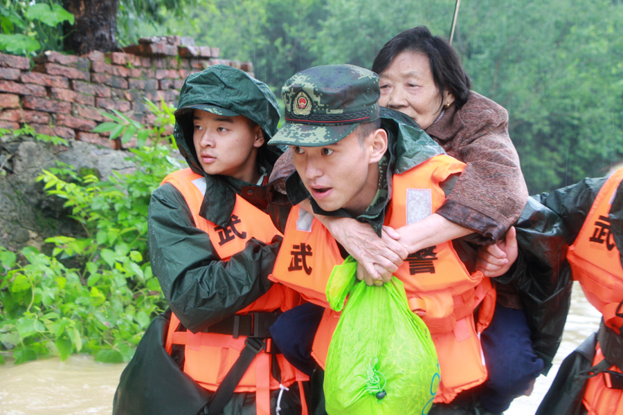 Flood causes overflow of 35 reservoirs in East China's Anhui