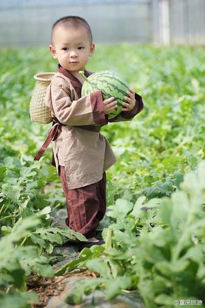 Cute watermelon baby goes viral