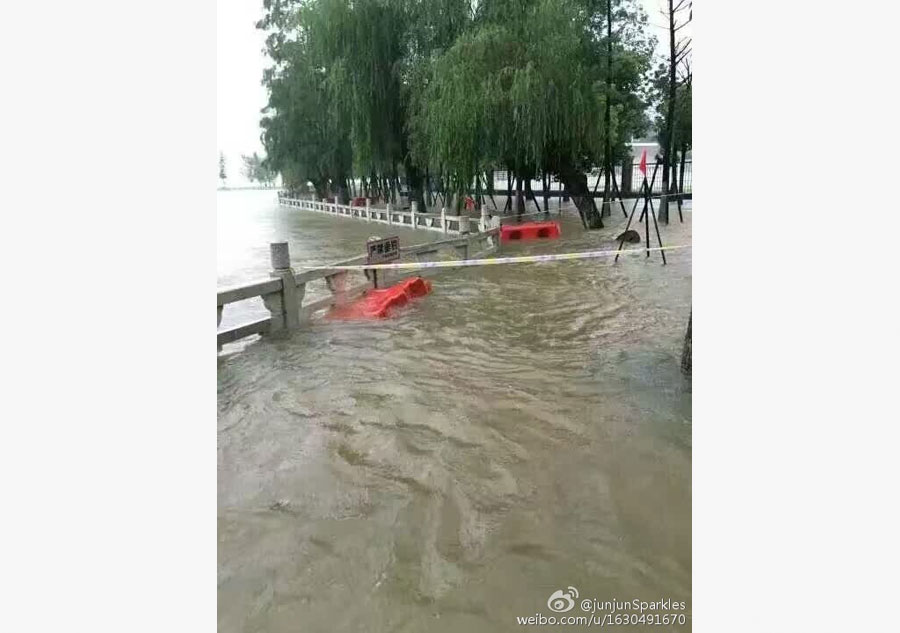 Waterlogging paralyzes Chinese metropolis on Yangtze