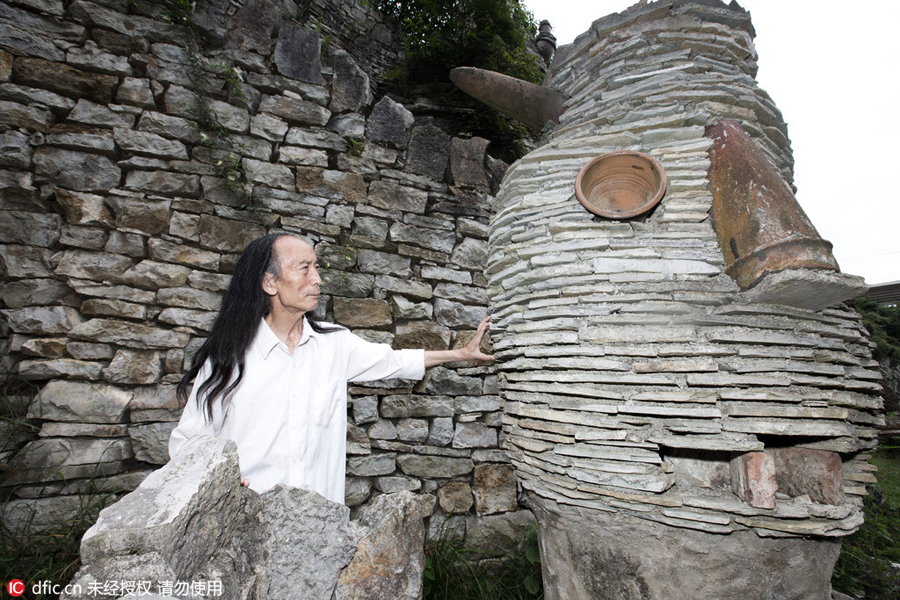 Professor quits job, builds exotic castle