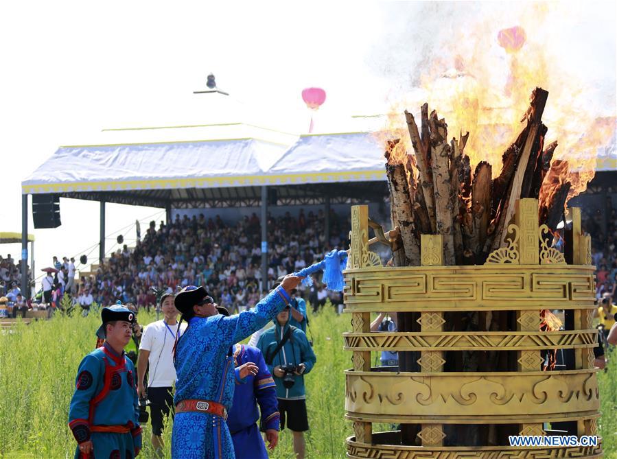 Nadam Fair celebrates harvest with sports in Inner Mongolia