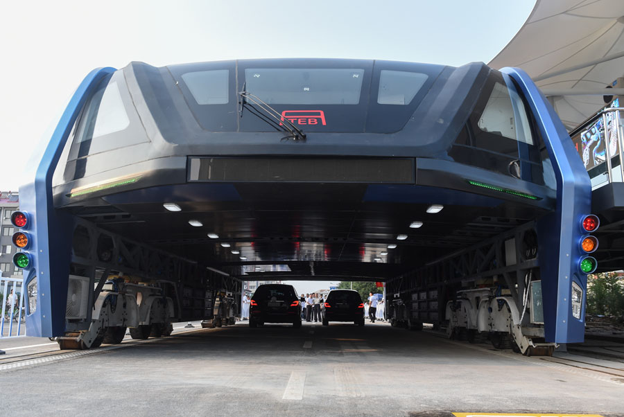 Road test for homegrown transit elevated bus