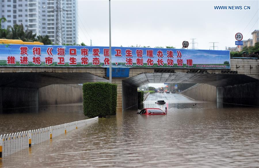 South China's Hainan affected by typhoon 'Dianmu'