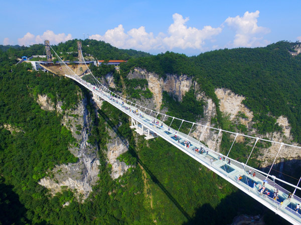 'No problem' with glass bridge; area upgrades nearly complete