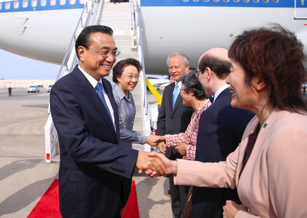 Li arrives in NY for high-level discussions at UN