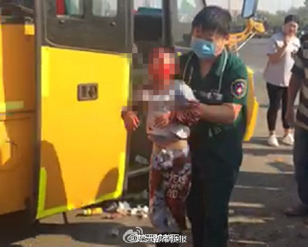 School bus-truck collision kills two children in Central China