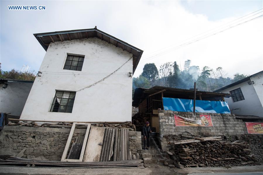 102-year-old woman with her happy life in Yunnan