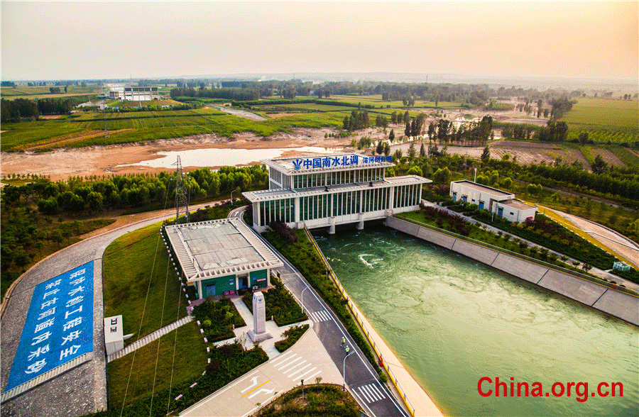 Aerial views of world's largest water transfer project