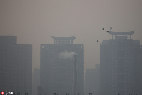 China on yellow alert for smog