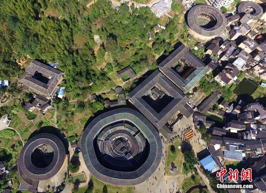 Magnificent view of Fujian Tulou in SE China