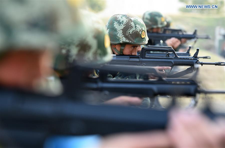 SWAT team members participate in training