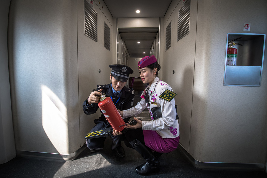 High speed train crew ensures happy journey on the fast track