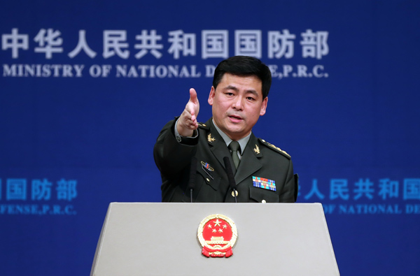 China's new defense spokesman debuts