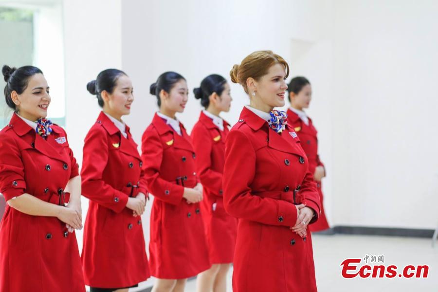 Foreign teachers apply to be flight attendants