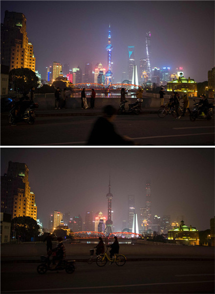 Shanghai landmarks go dark for Earth Hour