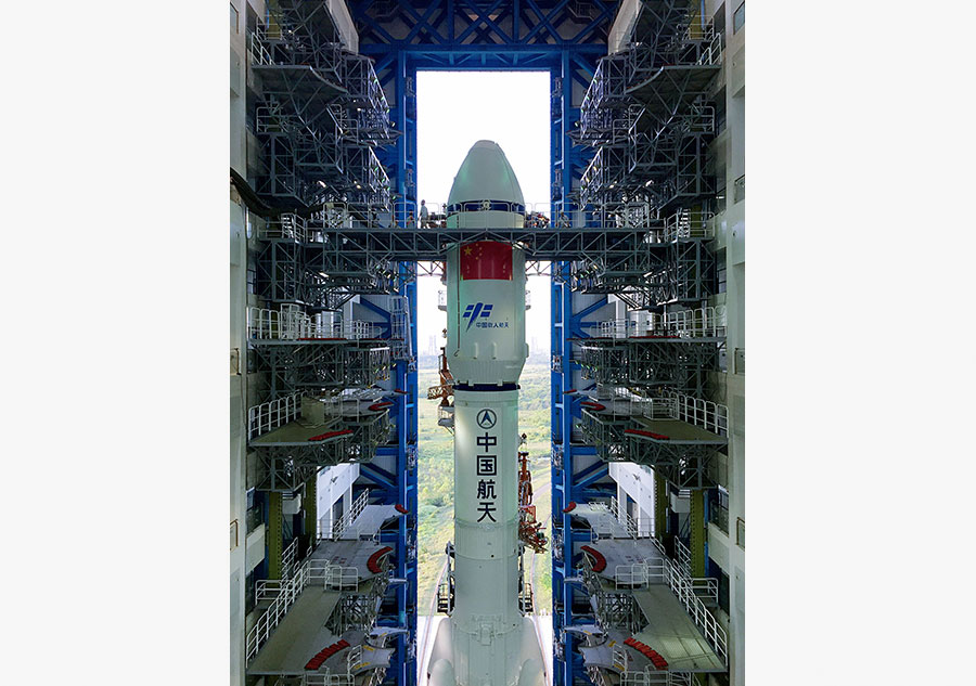 Tianzhou 1 cargo spacecraft moved to Wenchang launch site