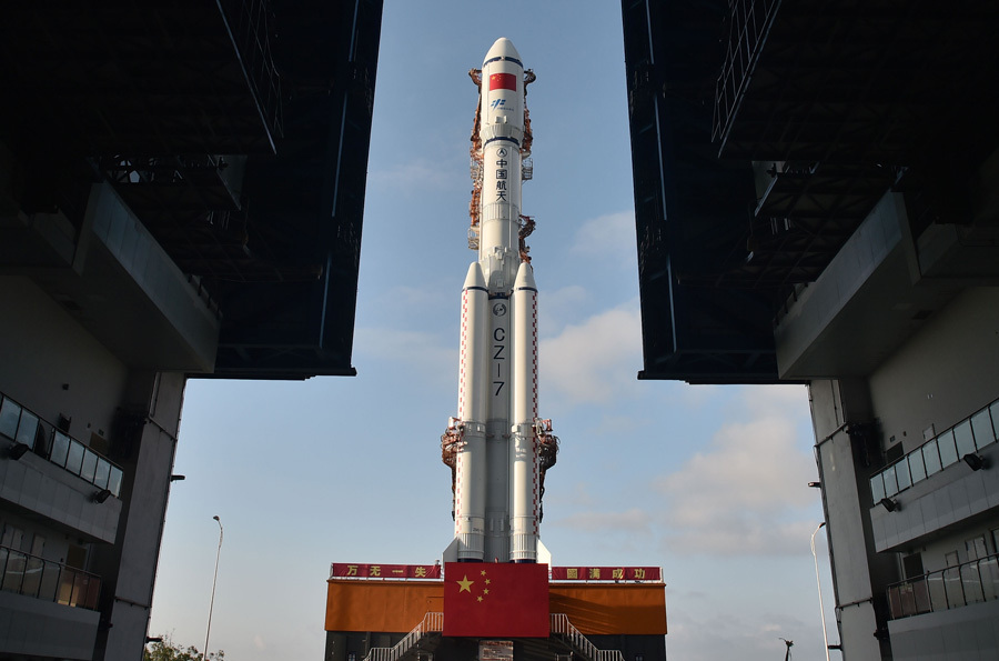 Tianzhou 1 cargo spacecraft moved to Wenchang launch site