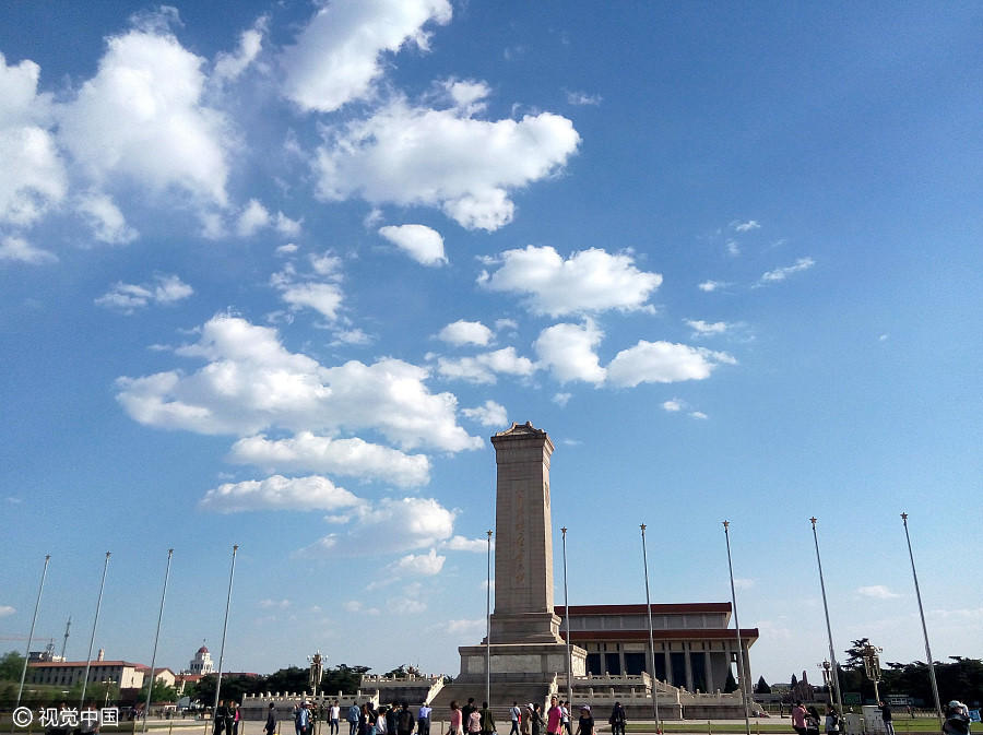 Blue skies over Beijing