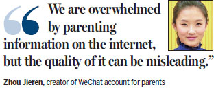Mother reaches out to virtual world for parenting advice