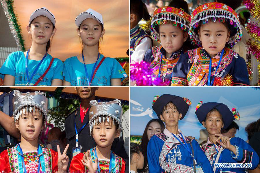 Annual twins festival celebrated in Southwest China's Yunnan