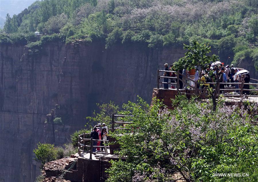 Miraculous road at Guoliang cliff corridor in Henan