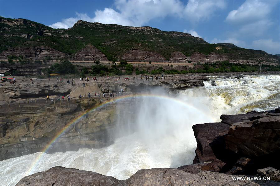 Hukou Waterfall of Yellow River in N China