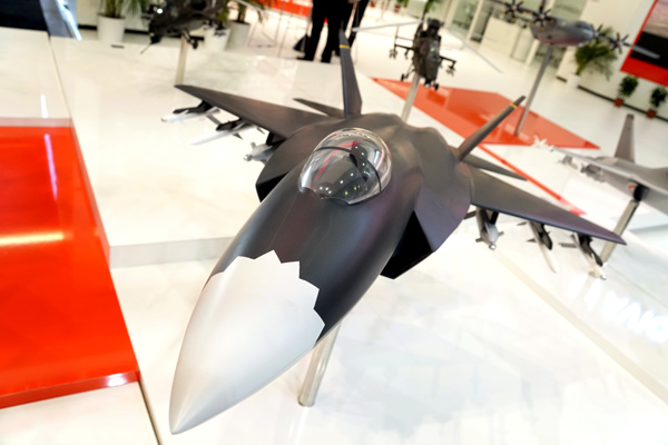 China markets its FC-31 fighter jet at Paris air show