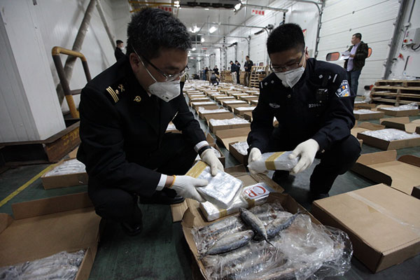 Shanghai customs carry out major drug bust