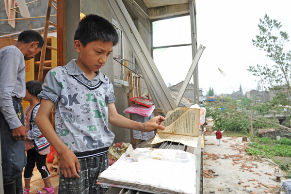 Villagers come together to rebuild lives