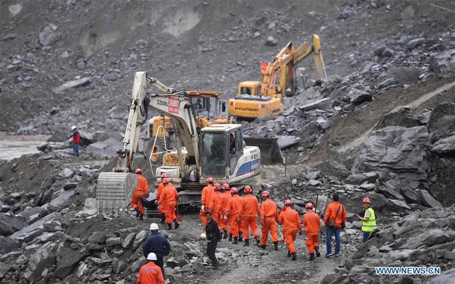 Rescue work underway after SW China's devastated landslide