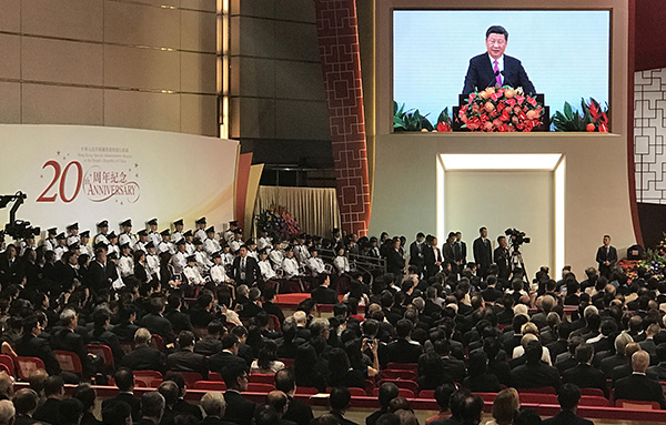 Xi draws 'red line' for handling mainland-HK relations