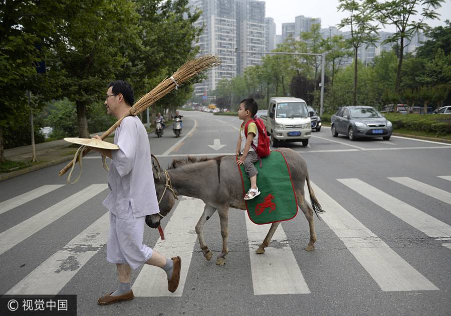 3-year-old riding a donkey sparks nationwide discussion