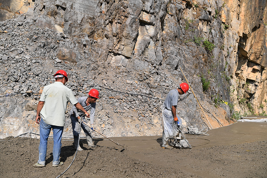 Villagers create path to prosperity by carving out mountain road