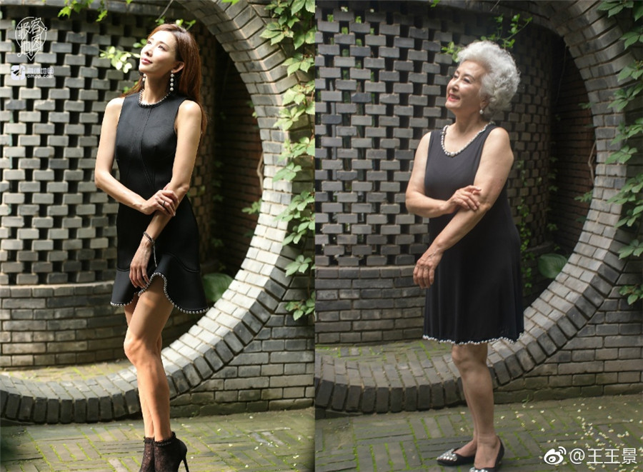 Photos of grandmother posing like a model go viral