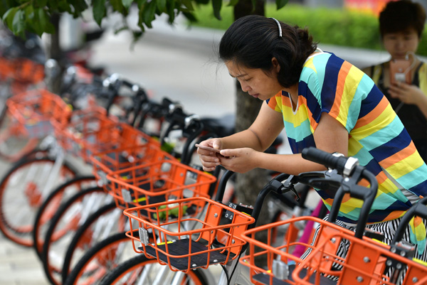 Bike-sharing helps ease traffic jams in China