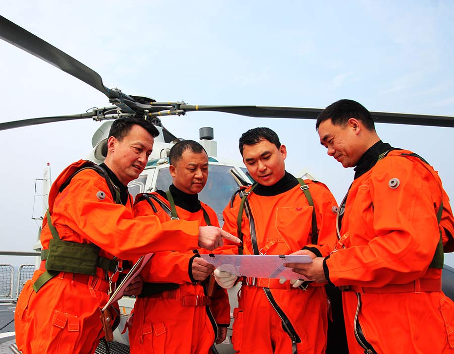 Zooming in on PLA's first carrier-based helicopter force