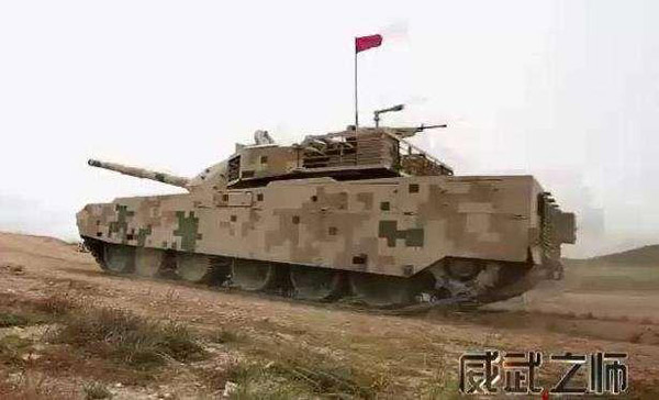 CCTV reveals production line of battle tank for export