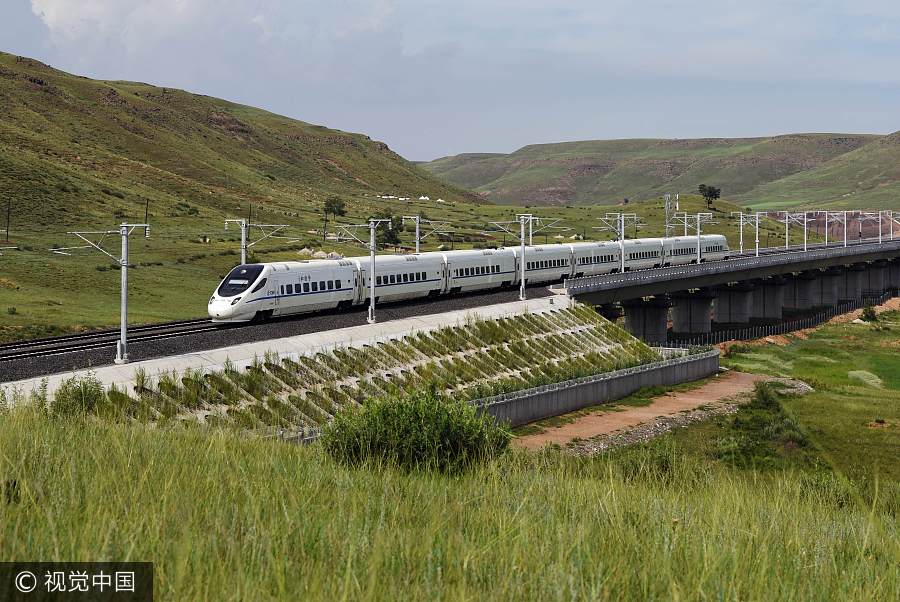 First high-speed train starts service in Inner Mongolia