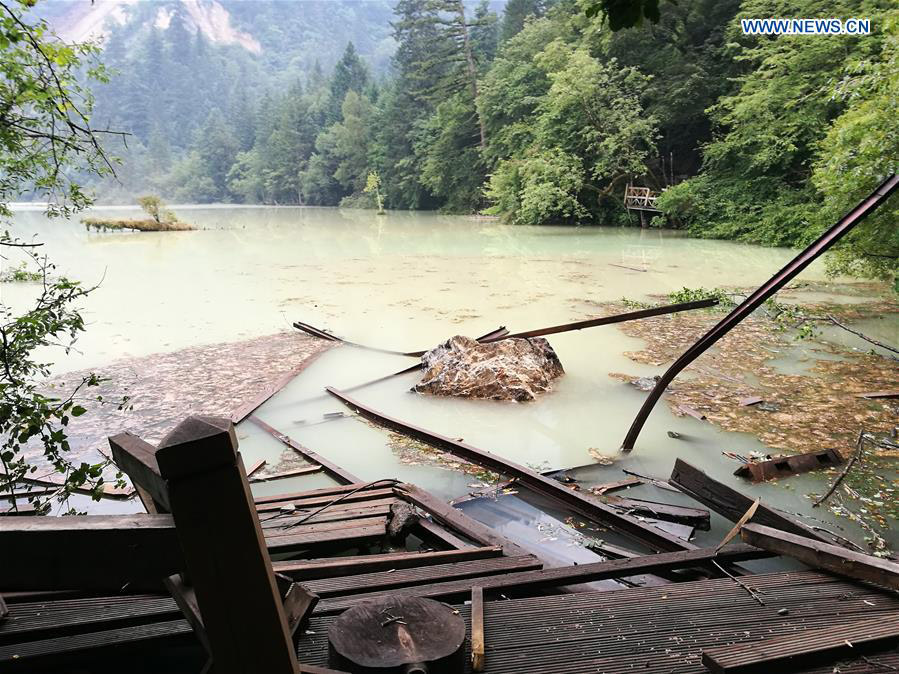 Aftermath of 7.0-magnitude quake in Jiuzhaigou, SW China