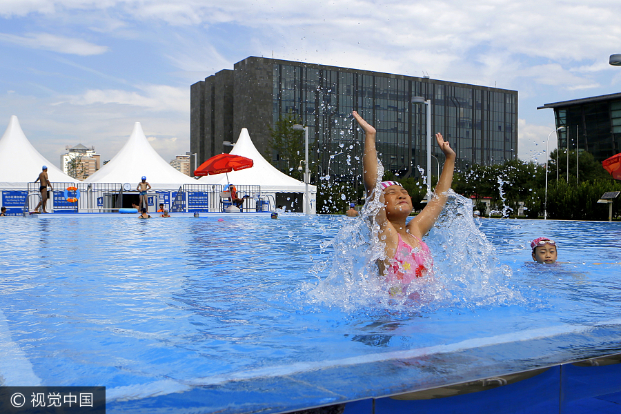 Water Cube offers unique outdoor swimming experience