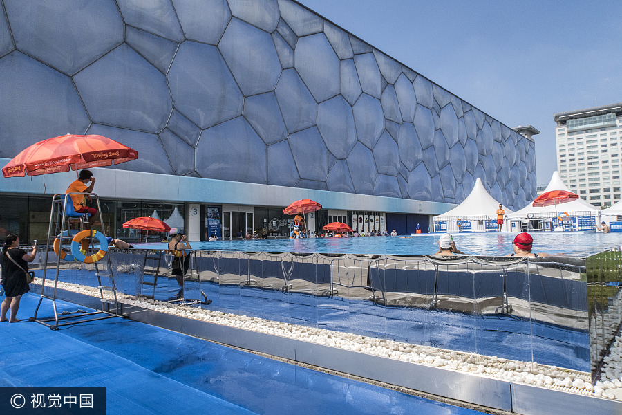 Water Cube offers unique outdoor swimming experience