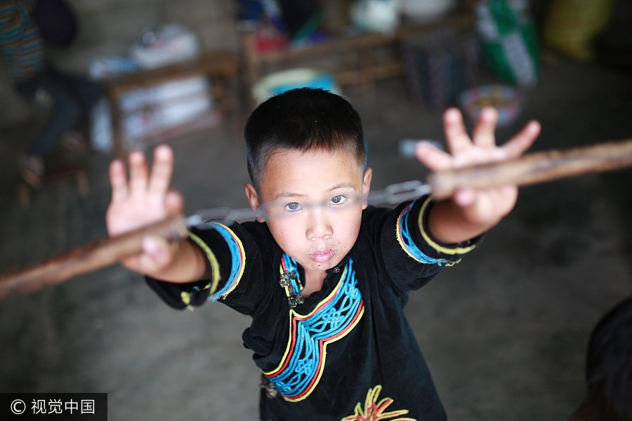 Kung fu dream of a 6-year-old fan of Bruce Lee