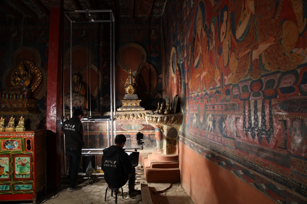 Digitized monastery murals are on display in Suzhou