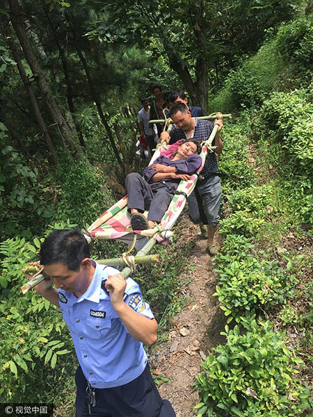 Deaf-mute elderly rescued after spending nine days in mountain