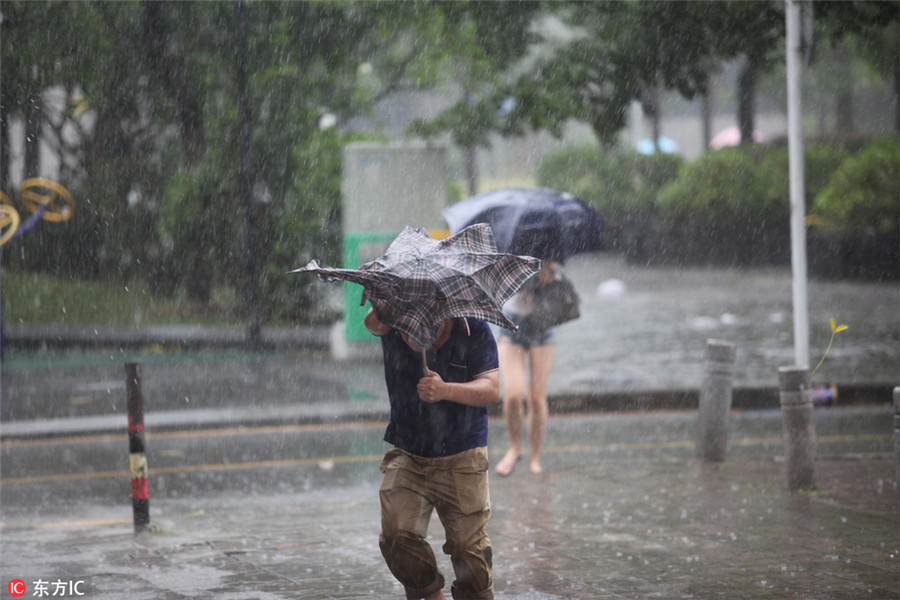 Typhoon Hato makes landfall in south China