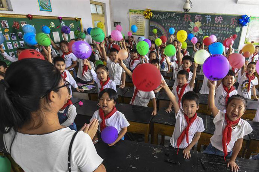 Upcoming Teachers' Day celebrated in China