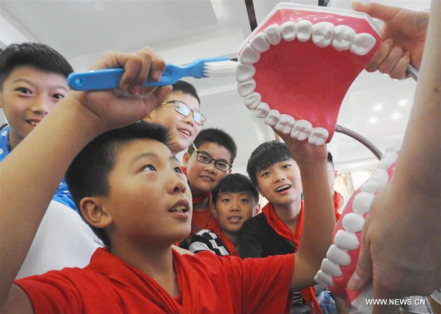 Students learn about oral hygiene ahead of national day for dental care