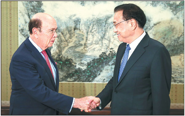 Li calls for fairness in trade, investment in US