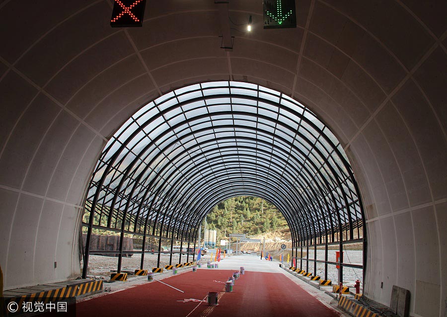 World's highest highway tunnel opens in SW China