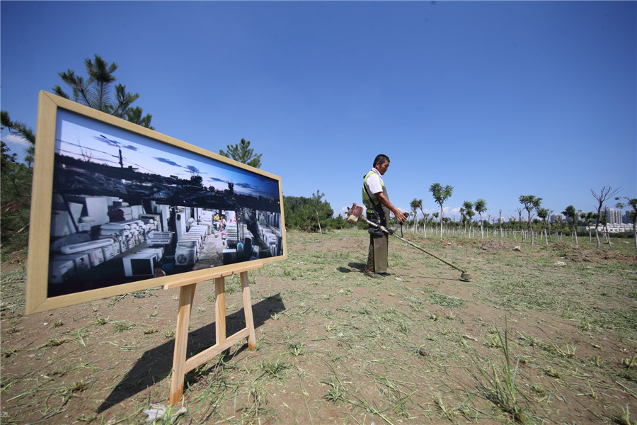 Clean villages on former city dumps